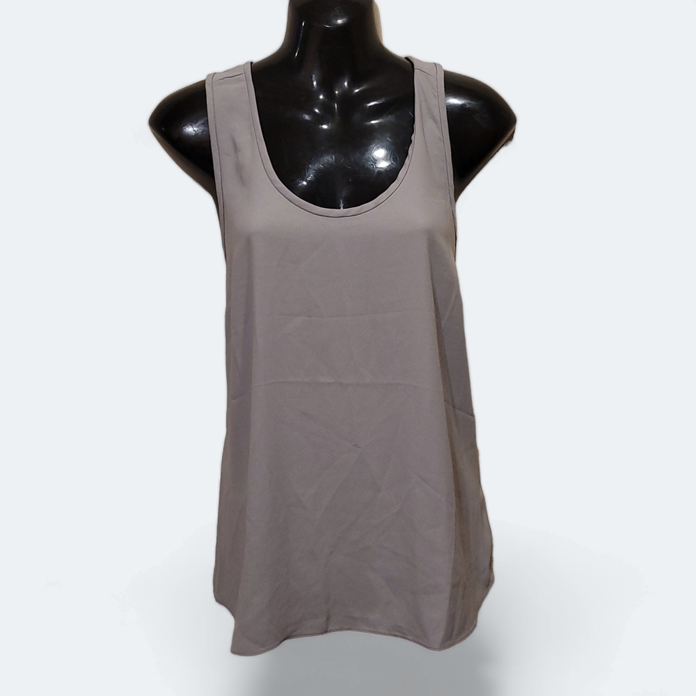 DAILY RITUAL - Gray Racerback Tank Top